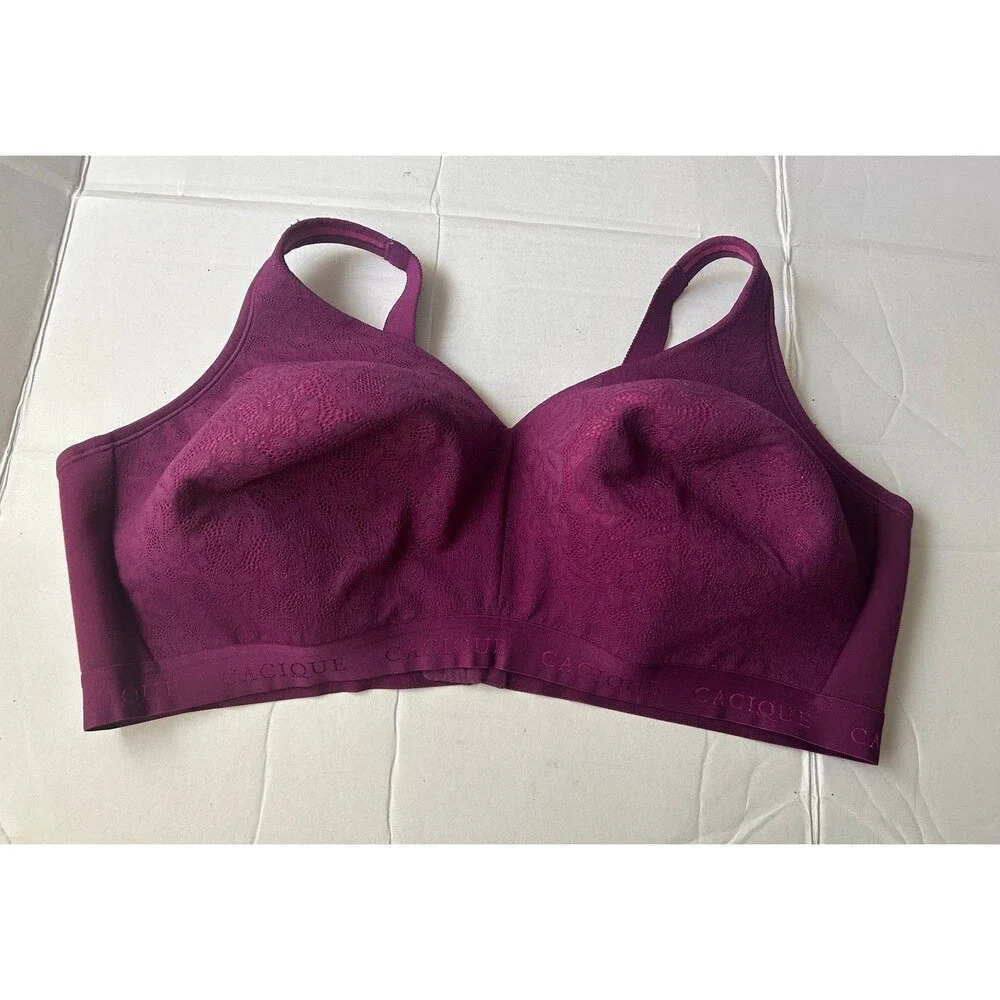 Cacique Lightly Lined No-Wire Bra size 48DDD